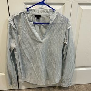 NEW J.Crew Light Blue V-Neck Tunic size M